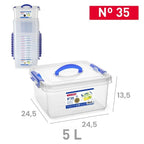 CAJA Nº 35 5 L TRANSPARENTE