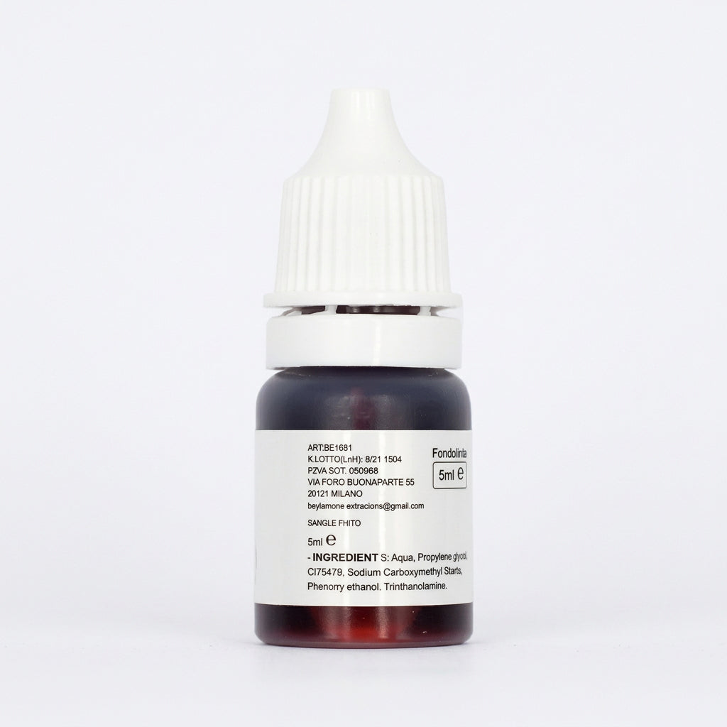 Botellas pequeñas de sangre falsa, 6 unidades
