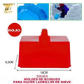 Molde Rojo para Hacer Ladrillos de Nieve 16x8.5cm