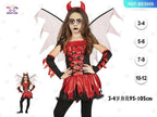 Traje de Demonio para Niña (3-4 años)