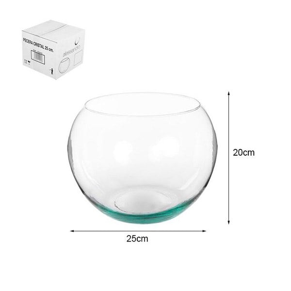 Pecera Cristal 25 cm