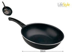 SARTEN WOK ALUMINIO INDUCCIÓN LUXE 30 cm