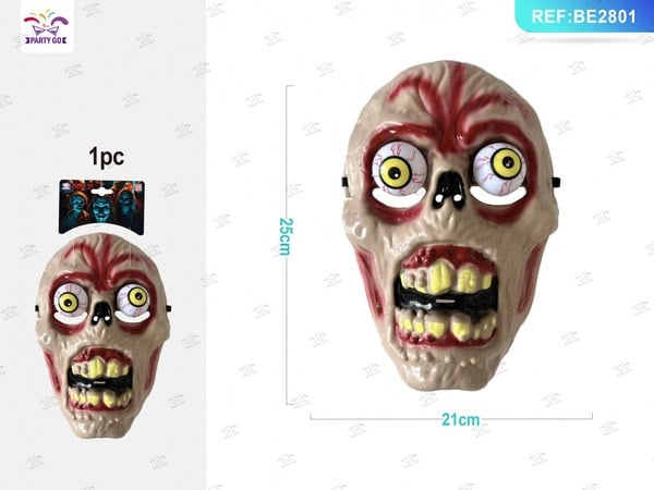Máscara de Plástico para Halloween 1pc