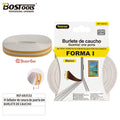 Burlete de Caucho Blanco 6m