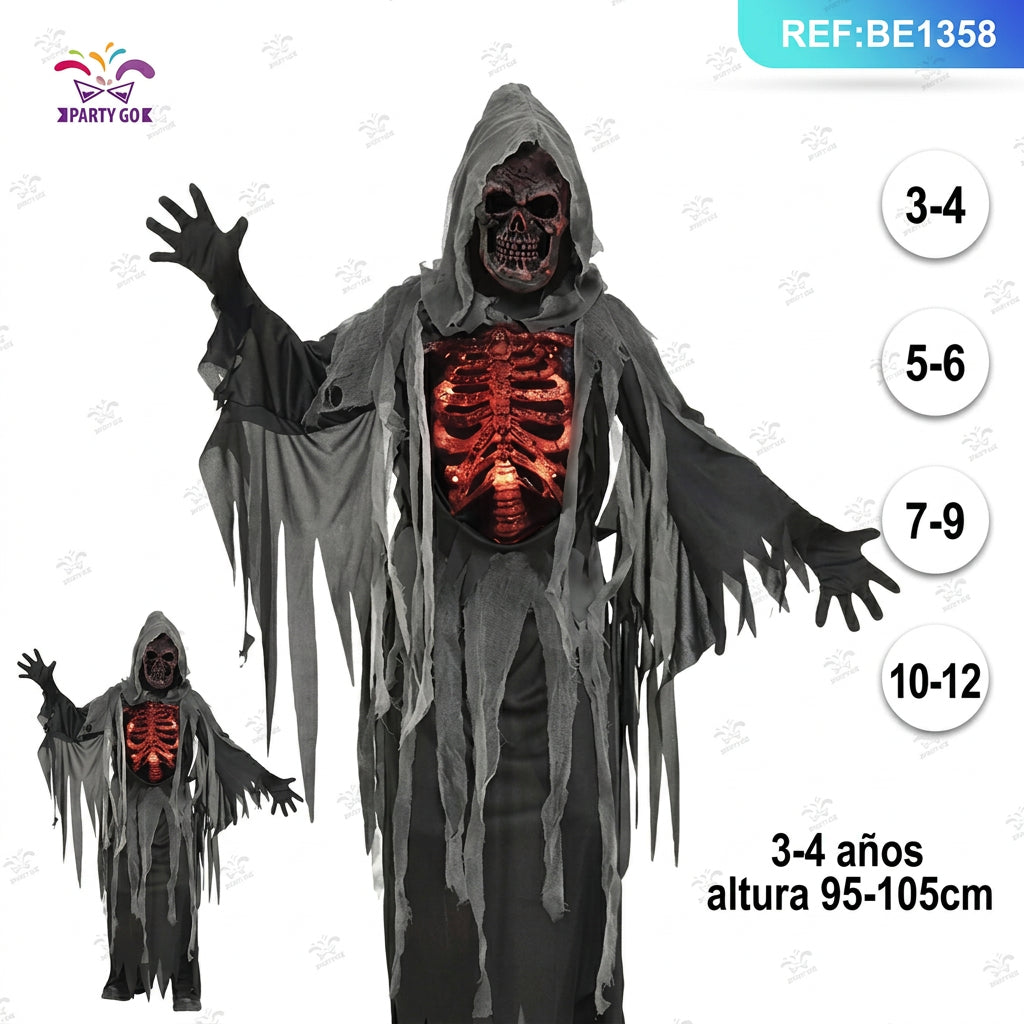 Disfraz de Demonio de Cara Roja para Niños