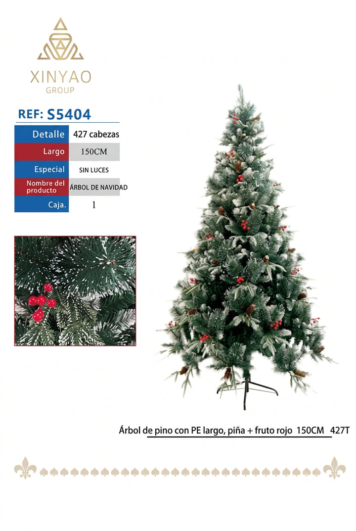 Arbol Navidad Adornado 150cm 427T