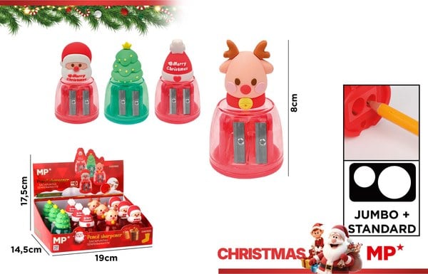 Sacapuntas Doble Estilo MP Navideño