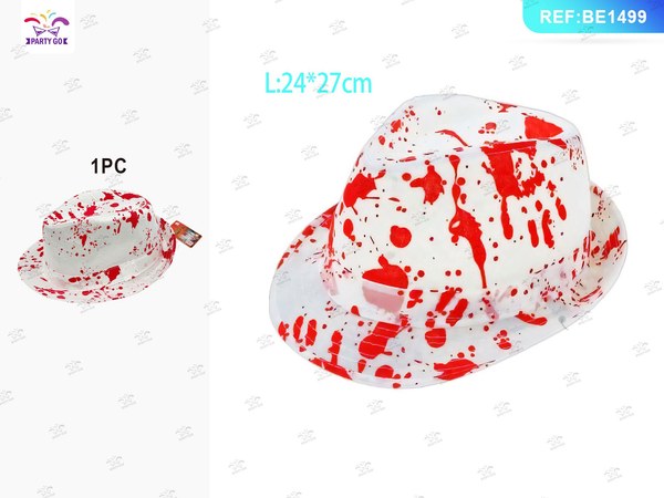 Gorro de Halloween con Manchas de Sangre 24x27cm