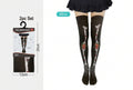 Medias Largas Halloween Huesos y Flores