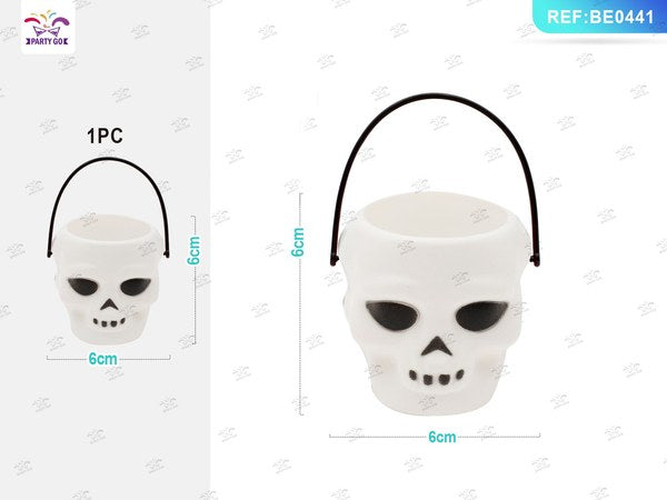 Cubo Calavera Halloween 6x6cm 1pc