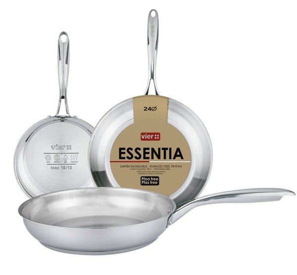Sartén 24cm Acero Inox 18/10 Essentia PFOA Free