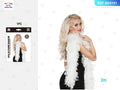 Bufanda de Plumas Blancas 40g