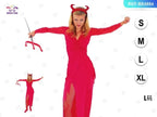 Traje de Vestido Demonio para Mujer