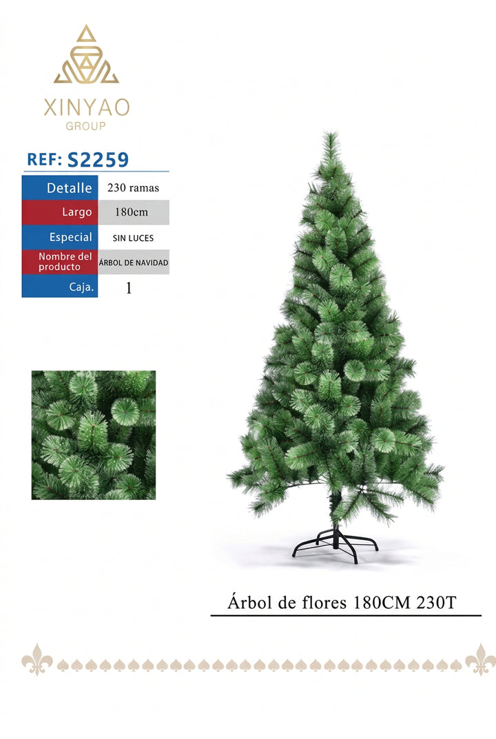 Arbol Navidad 180cm 230T