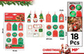 Set Etiquetas y Pegatinas Navideñas