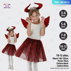Disfraz Demonio Rojo para Niñas 10-12 Años