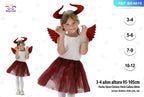 Disfraz de Demonio Rojo para Niñas