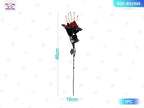 Flor Artificial Halloween con Mano de Esqueleto