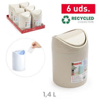 Papelera Tiny Eco Beige Pack de 6