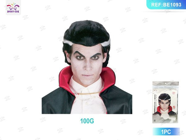 Peluca Corta de Vampiro para Halloween