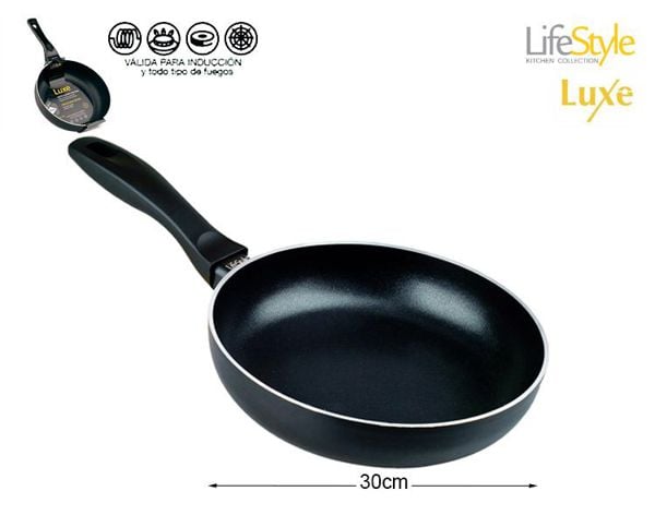 Sartén Profunda Aluminio Inducción Luxe 30 cm