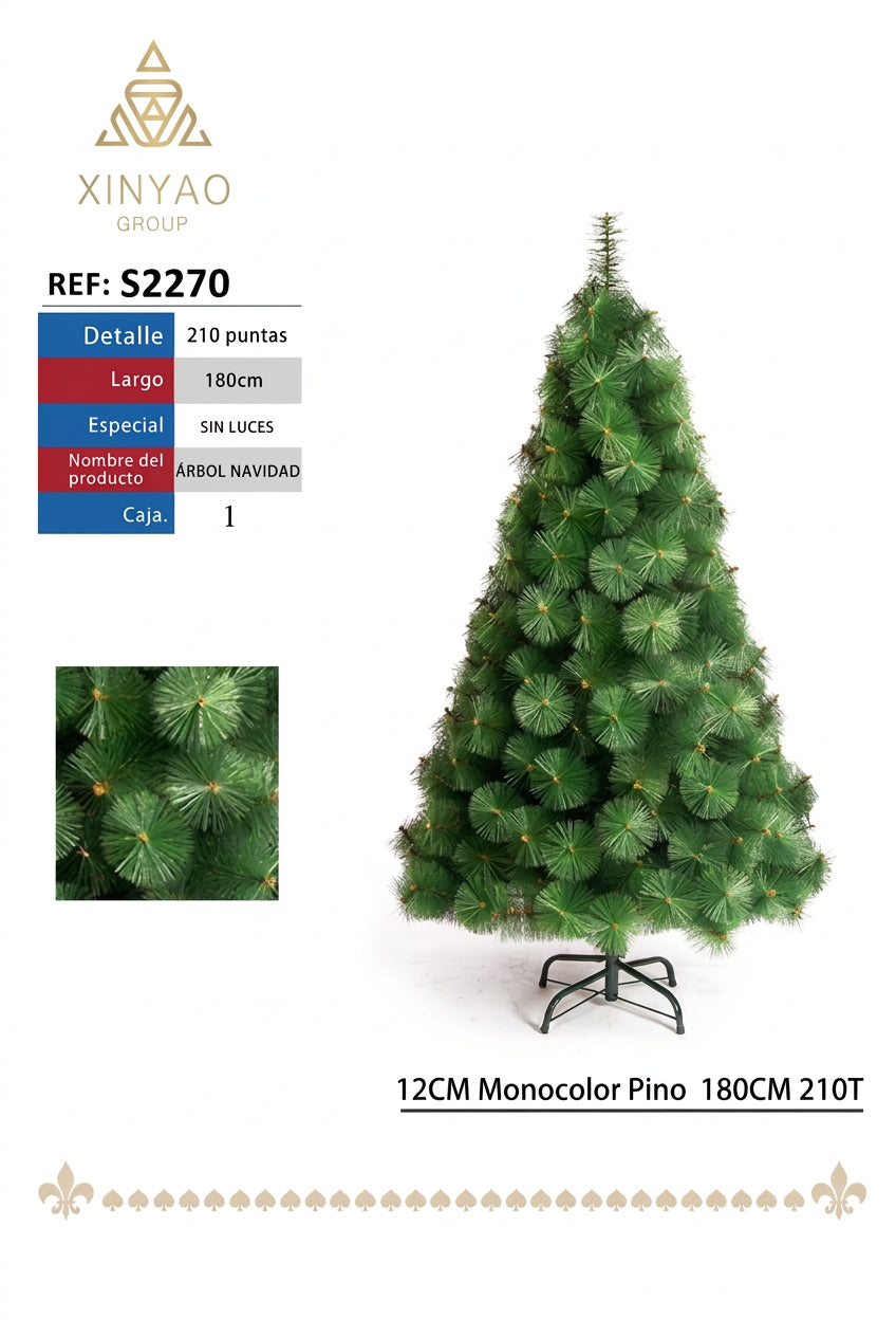 Arbol Navidad 180cm 210T