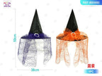 Gorro de Halloween con Malla Decorativa