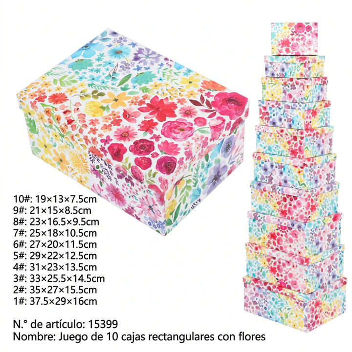 CAJA DE REGALO JUEGO 10 PIEZAS