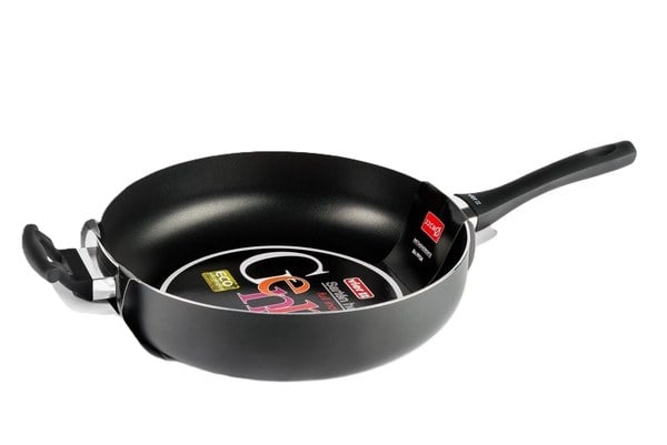 Sartén Honda 32cm Genny Inducción con Asa Auxiliar