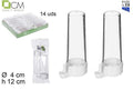 Pack 2 Bebederos Redondos Transparentes para Pájaros