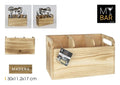 Organizador Madera Utensilios My Bar