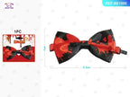 Corbata de Halloween con Diseño de Manchas de Sangre