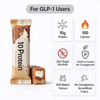 The Mini Protein Bar for GLP-1 Users – 10g Protein, 100 Calories, No Sugar Alcohols, Soft-Baked – 12 Count