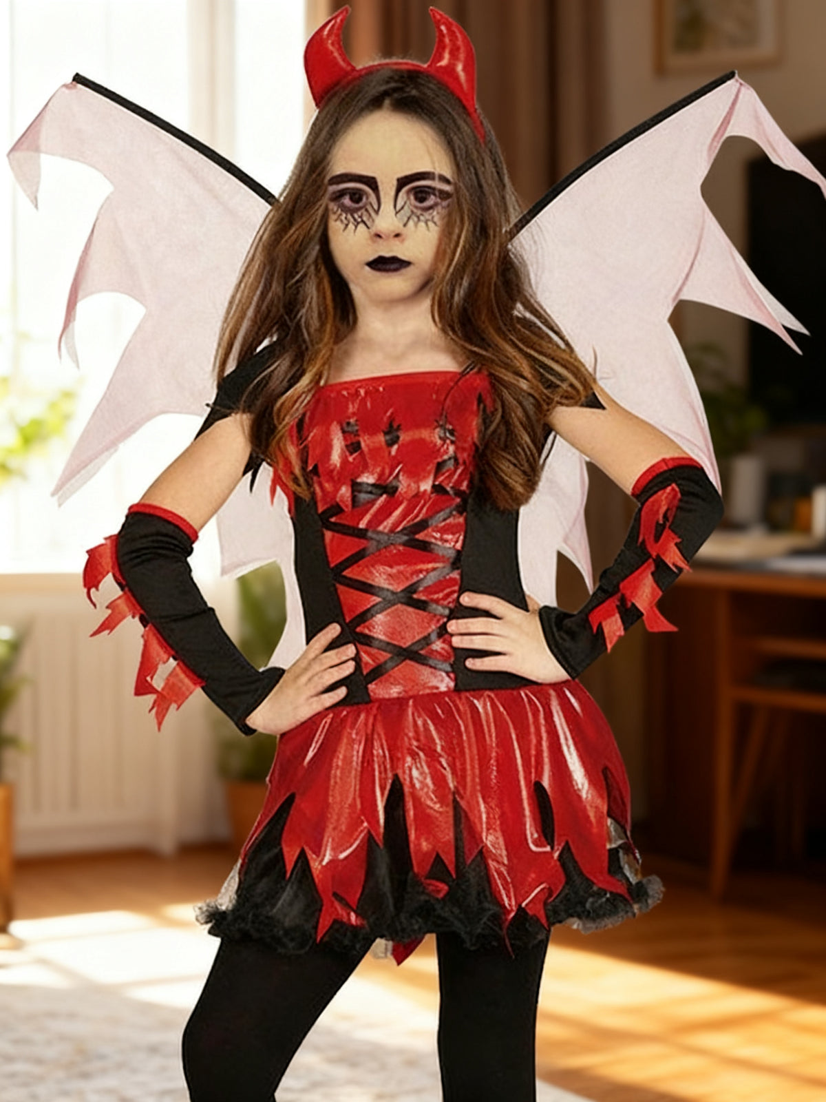 Traje de Demonio para Niña (3-4 años)