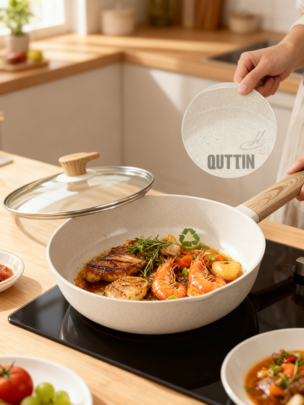 SARTEN 22CM ECOOK QUTTIN