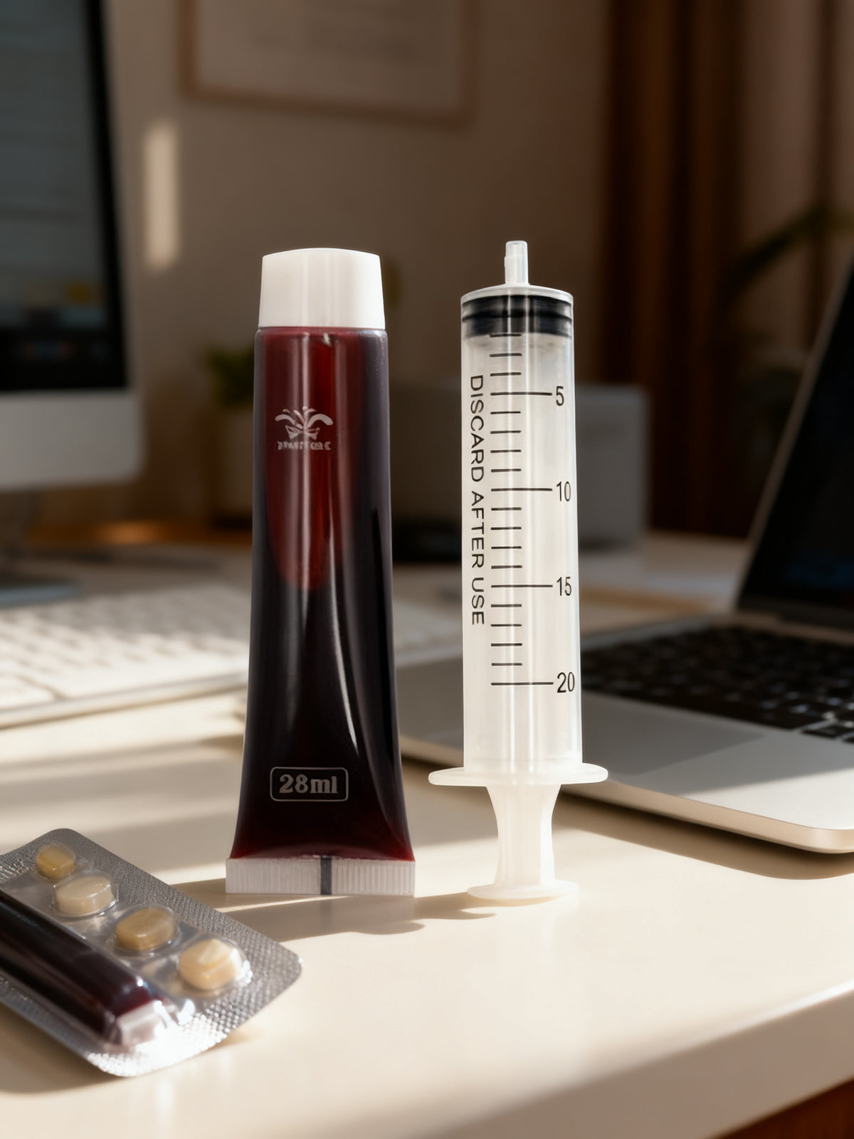 Sangre Falso 28ml con Jeringuilla para Fiesta