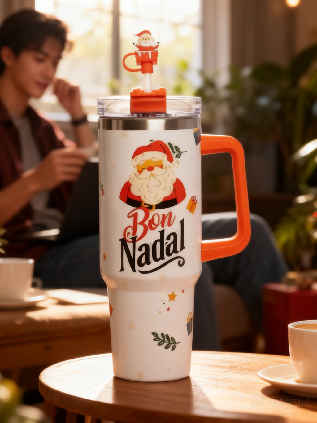 MUG TERMO 1200 ML PAPA NOEL BON NADAL