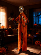 Zombie Naranja de Pie para Halloween