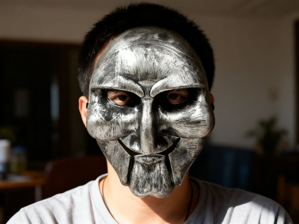 Máscara Asesino Plateado para Halloween 1pc