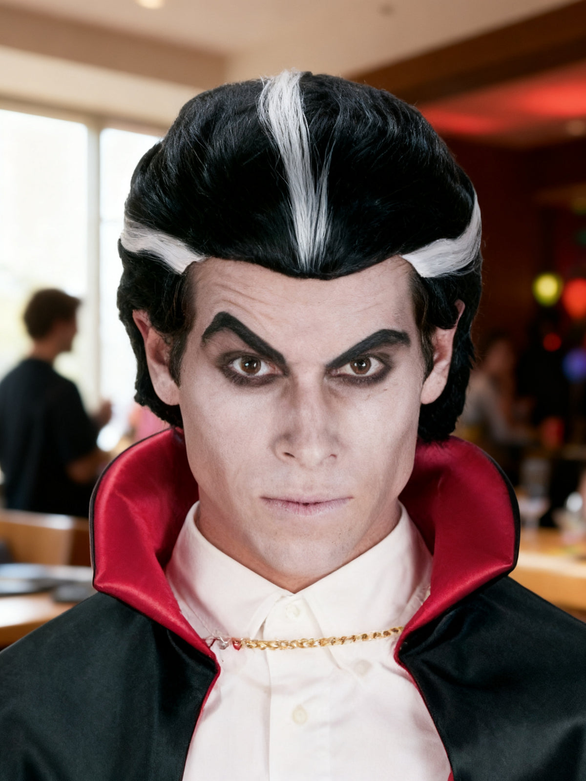 Peluca Corta de Vampiro para Halloween