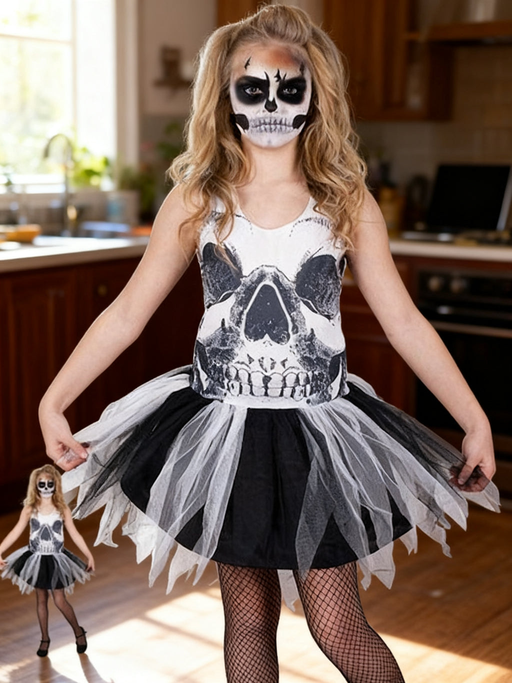 Vestido Esqueleto Niña 3-4 Años