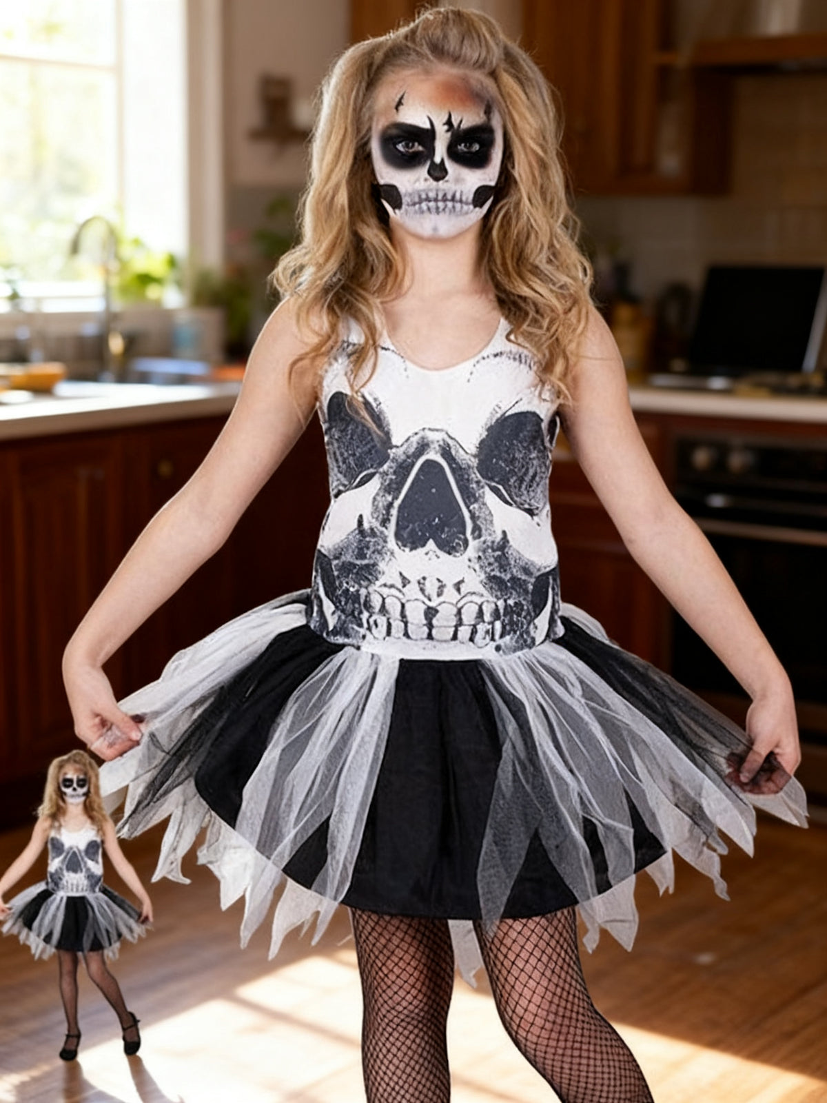 Vestido Esqueleto Niña 3-4 Años