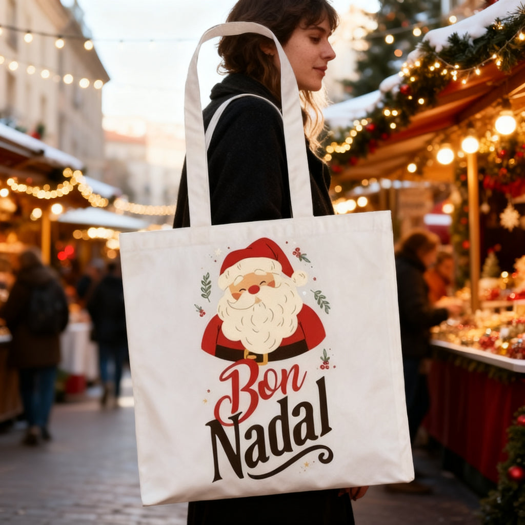 Bolsa Tote Bon Nadal Navideña
