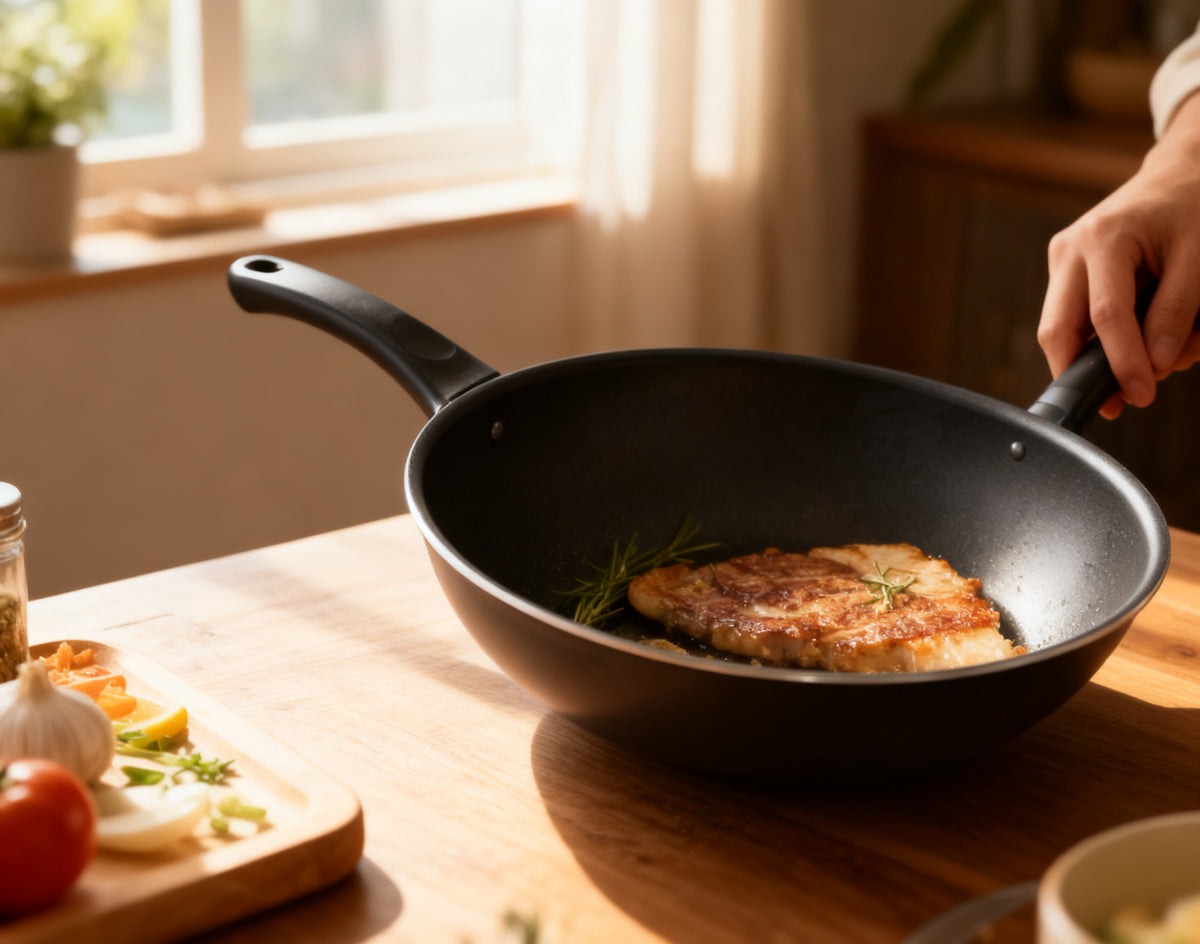 SARTEN WOK ALUMINIO INDUCCION LUXE 26 cm