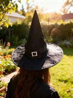 Sombrero de Mago Halloween con Diamantes Brillantes