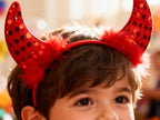 Diadema de Cuernos Rojos para Halloween