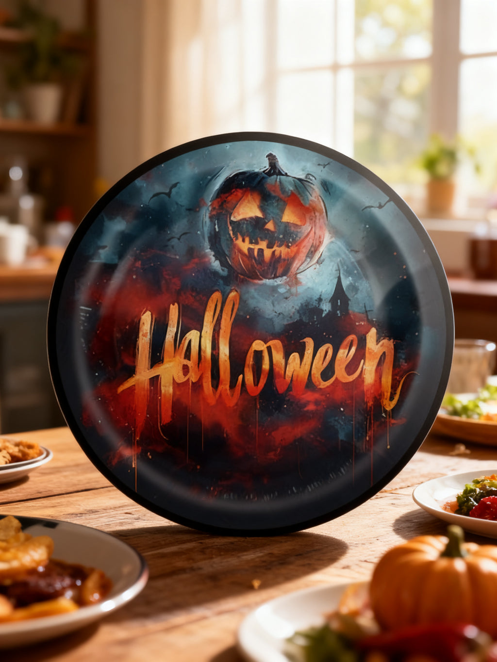 Platos de Papel Halloween 7 Pulgadas (8 Piezas)