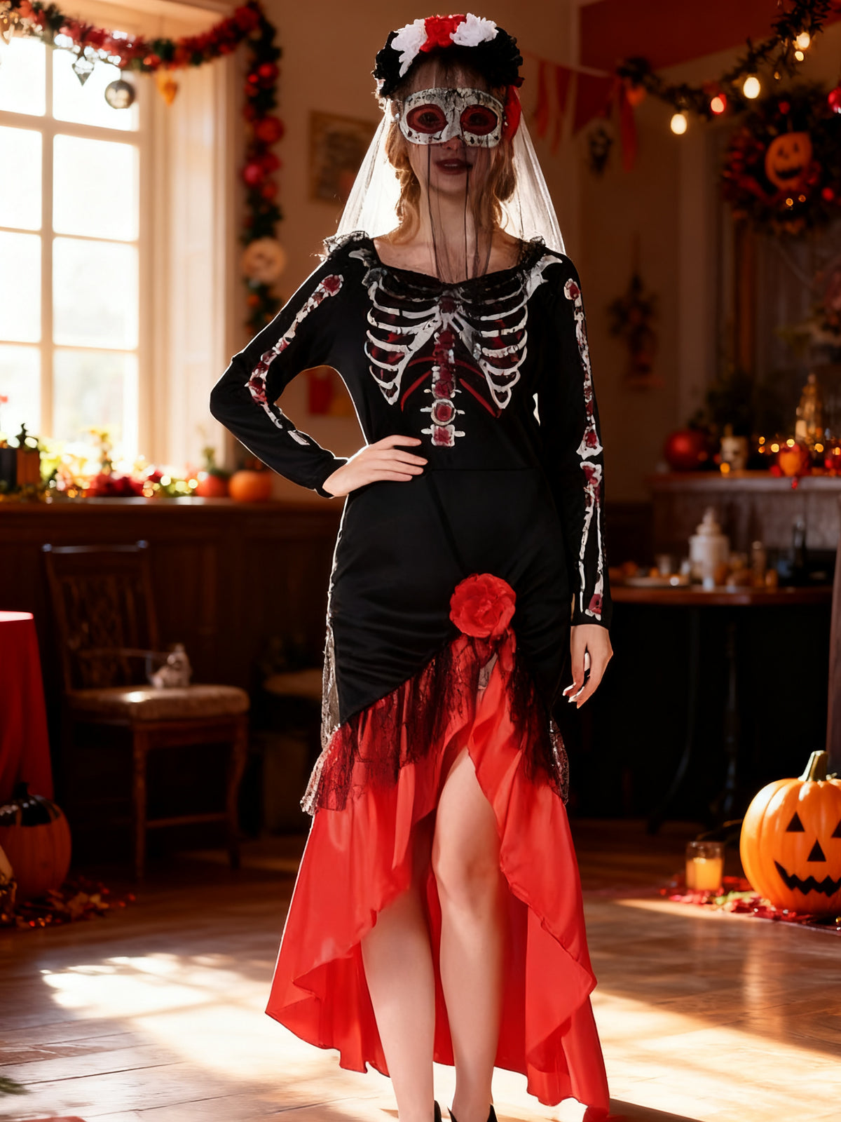 Disfraz de Novia Fantasma para Halloween Adulto