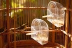 PACK 2 COMEDEROS PARA PÁJARO CON TAPA