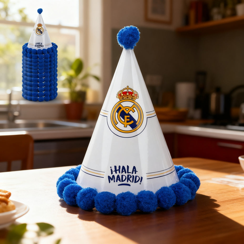 Gorro Fiesta Hala Madrid 20cm Pack 12